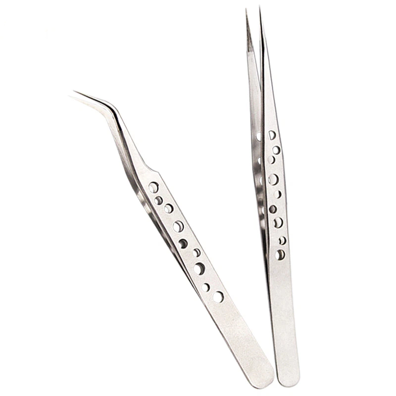 Elektronik Repair - Electronics Industrial Tweezers Precision Anti-static Curved