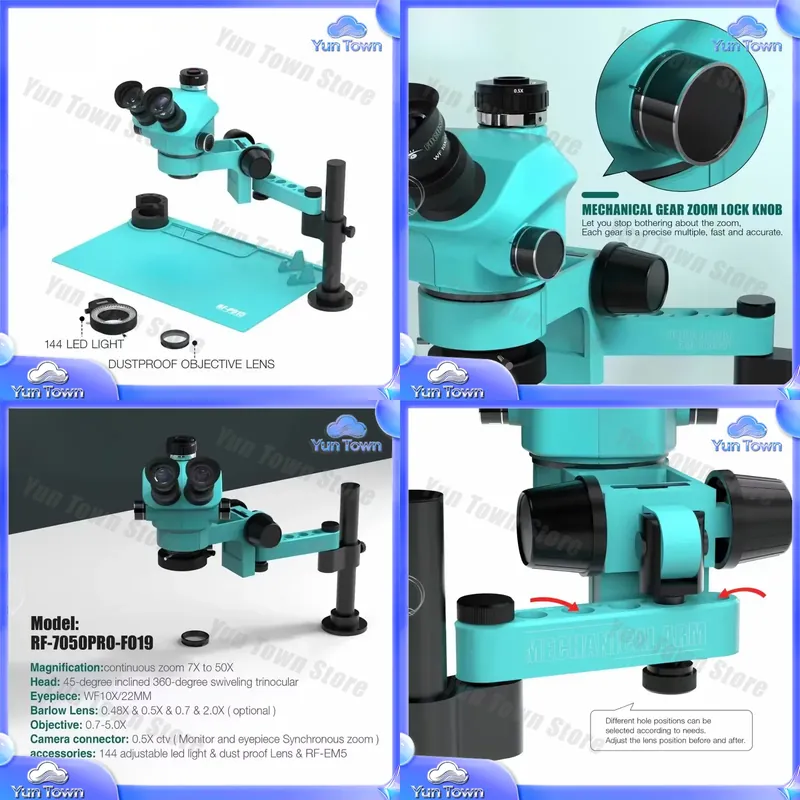 Electronics Repair Degree - Digital Trinocular Microscope for RF-7050pro FO19