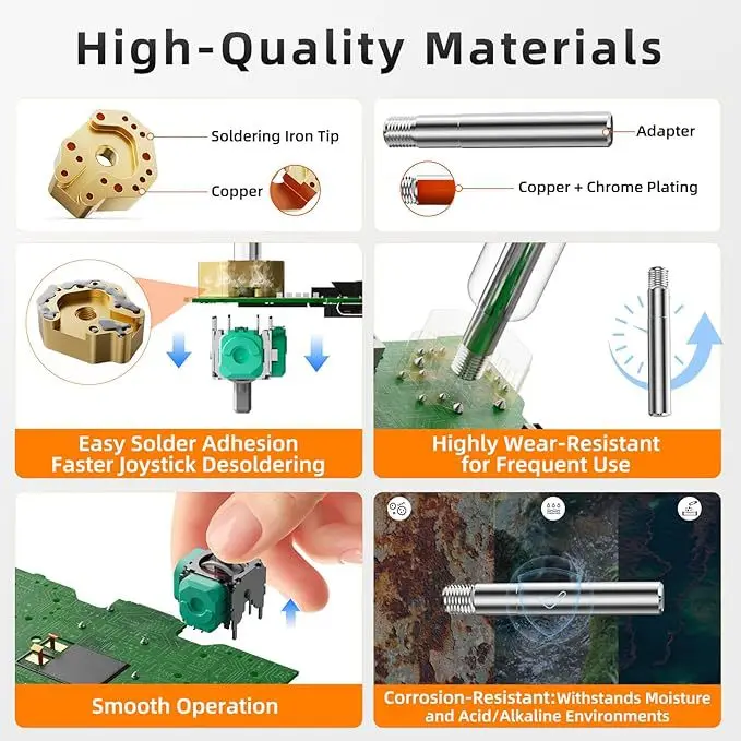Electronics Repair Kit With Soldering Iron - Joystick Drift Repair Soldering Iron Tip