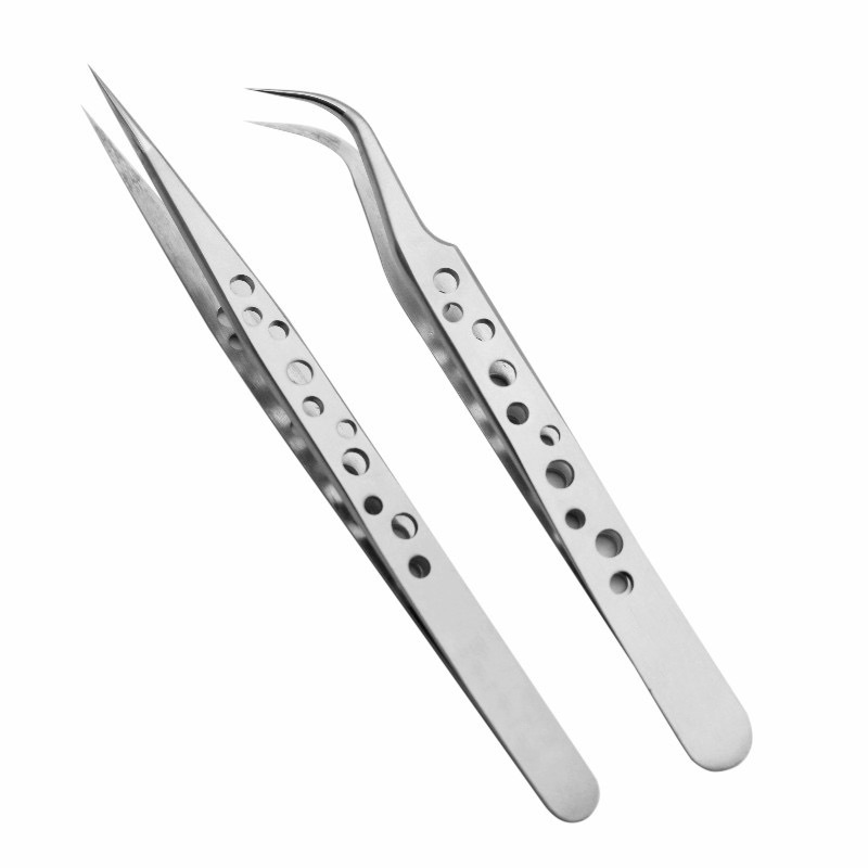 Elektronik Repair - Electronics Industrial Tweezers Anti-static Curved Straight