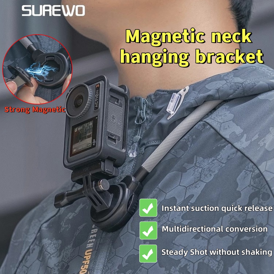 SUREWO Magnetic Quick Release  - огляд і ціна Gopro Action Camera Hero 12 Black