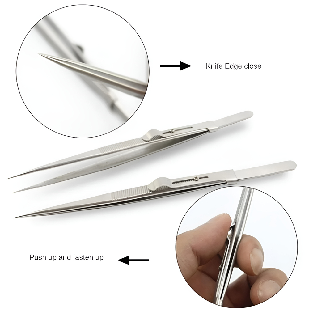 Stainless Steel Tweezers Adjus - огляд і ціна Elektronik Repair