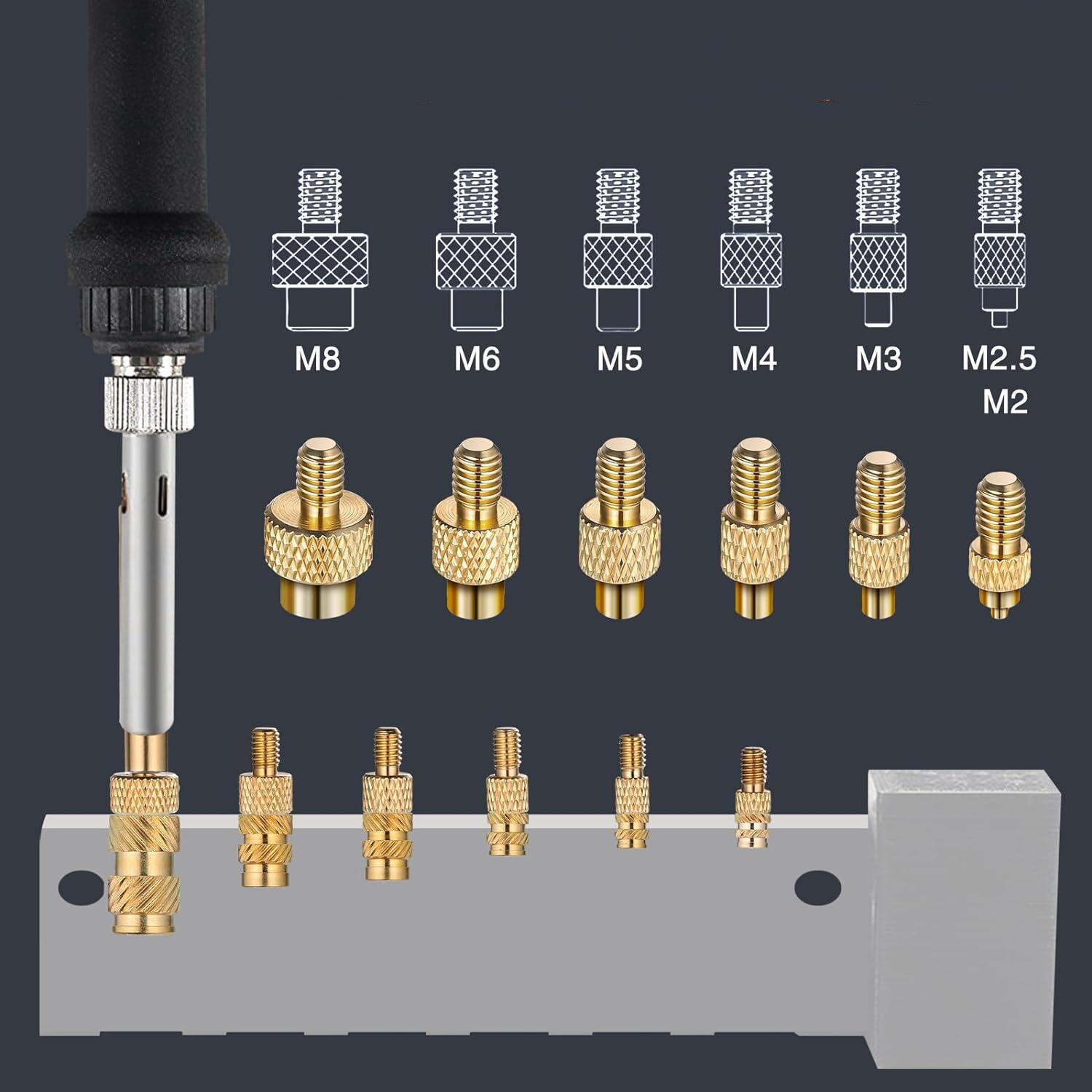 Heat Insert Nut Iron Tips Head - огляд і ціна Electronics Repair Kit With Soldering Iron