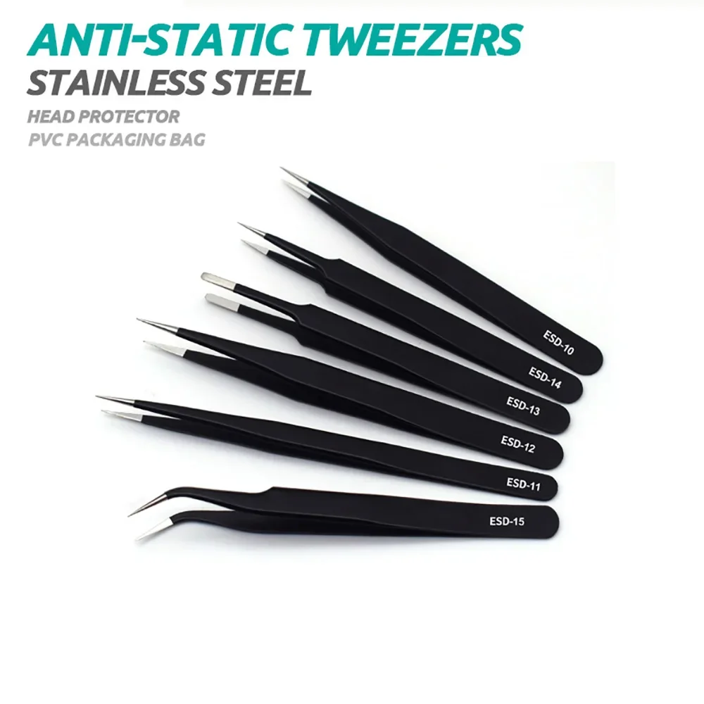 6pcs Precision Tweezers Set ES - огляд і ціна Elektronik Repair