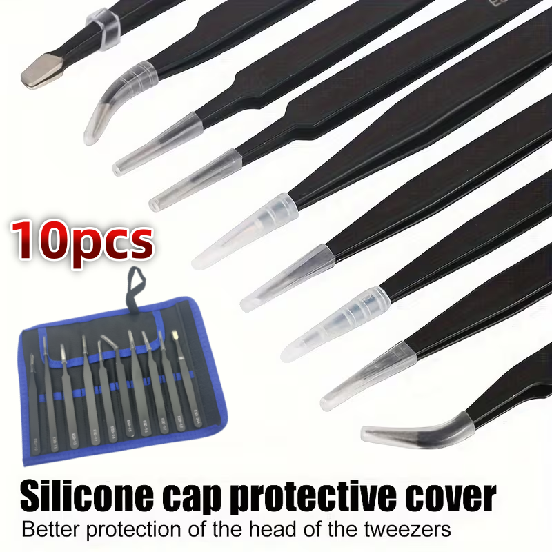 10Pcs ESD Anti‑Static Tweezers - огляд і ціна Elektronik Repair