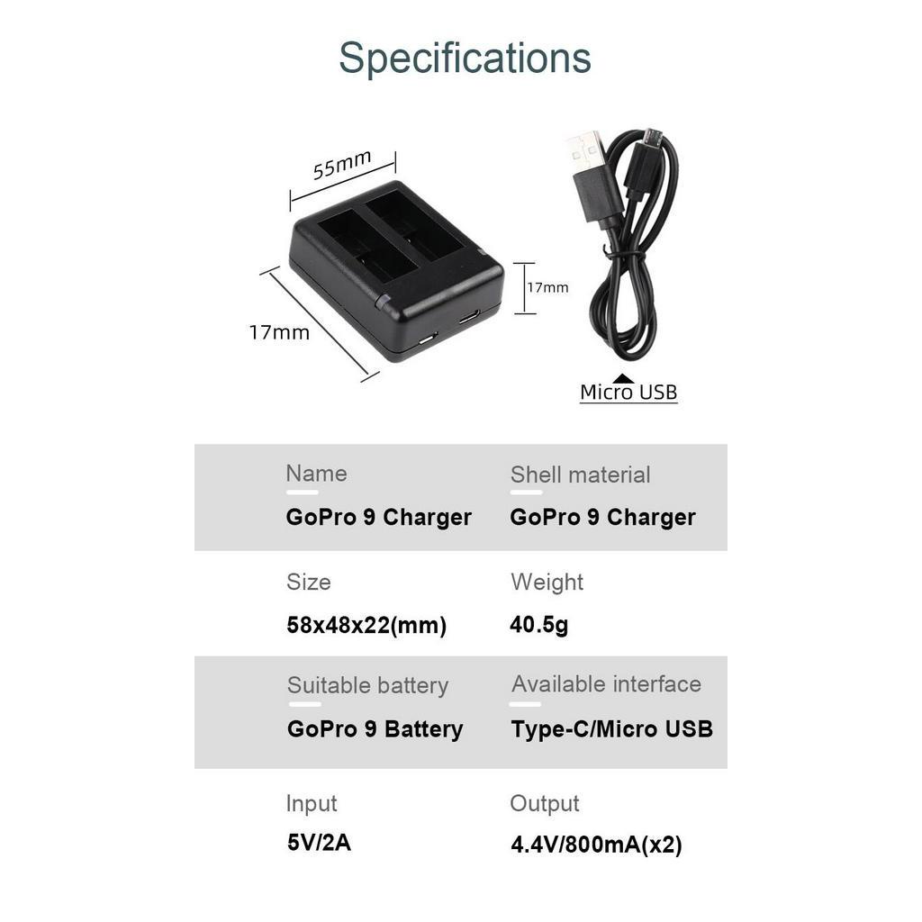 Go Pro 12 Dual Battery Charger - огляд і ціна Gopro Action Camera Hero 12 Black