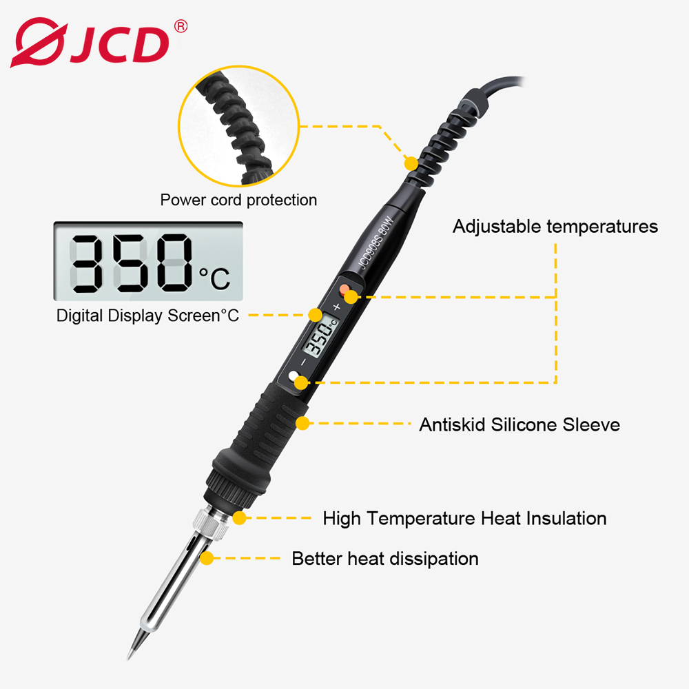 JCD 80W Electric Soldering Iro - огляд і ціна Electronics Repair Kit With Soldering Iron