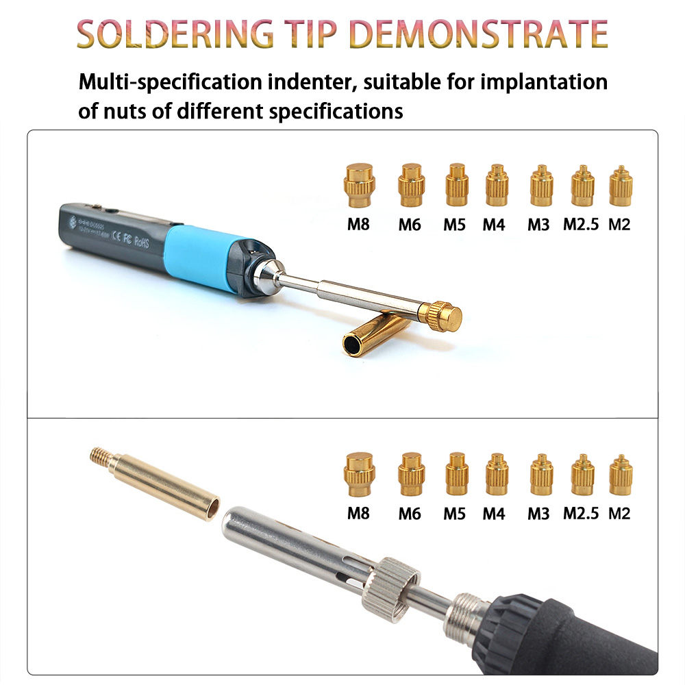 TS/T65 Heat Insert Nut Kit 3D  - огляд і ціна Electronics Repair Kit With Soldering Iron