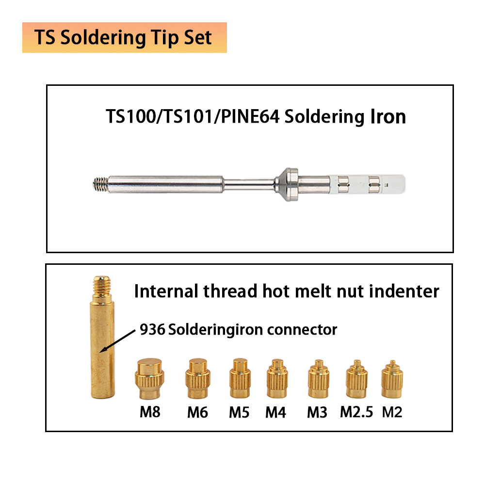 TS/T65 Heat Insert Nut Kit 3D  - огляд і ціна Electronics Repair Kit With Soldering Iron