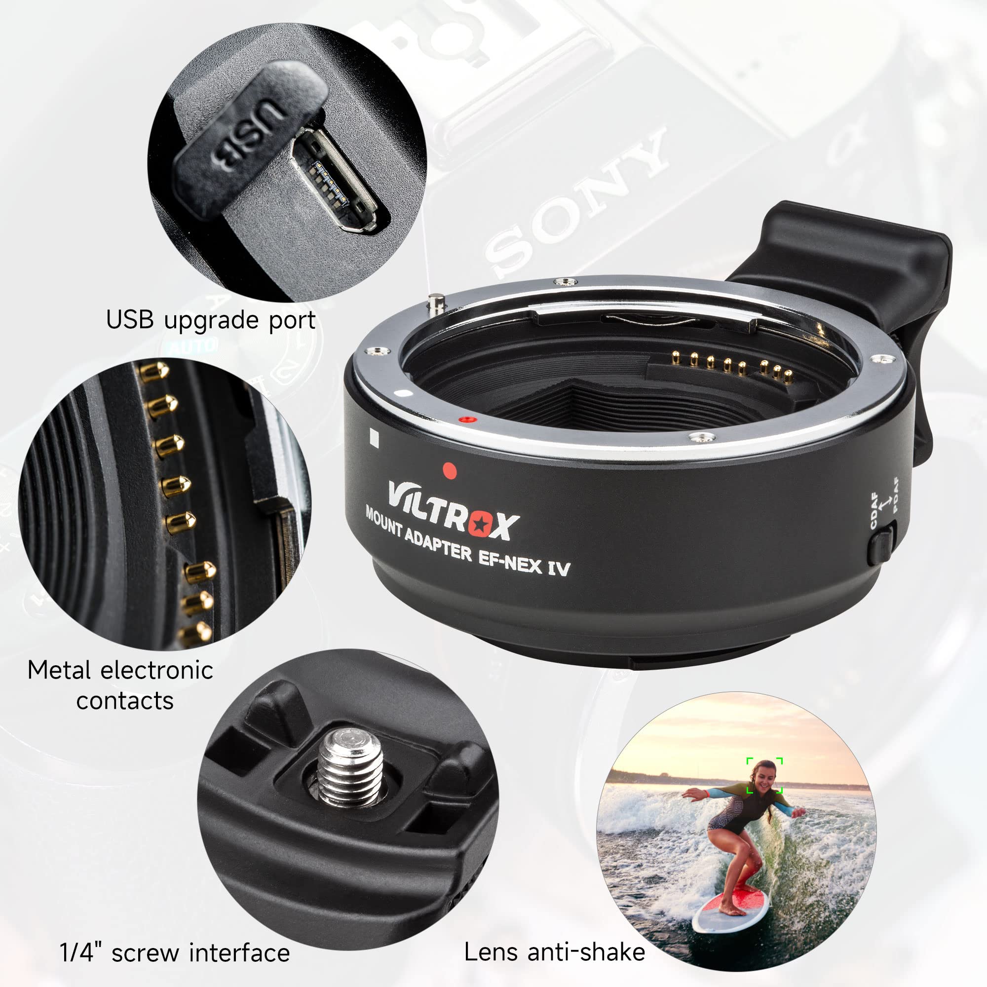 Viltrox EF-NEX IV Lens Mount A - огляд і ціна Sony Camera A7 Iv