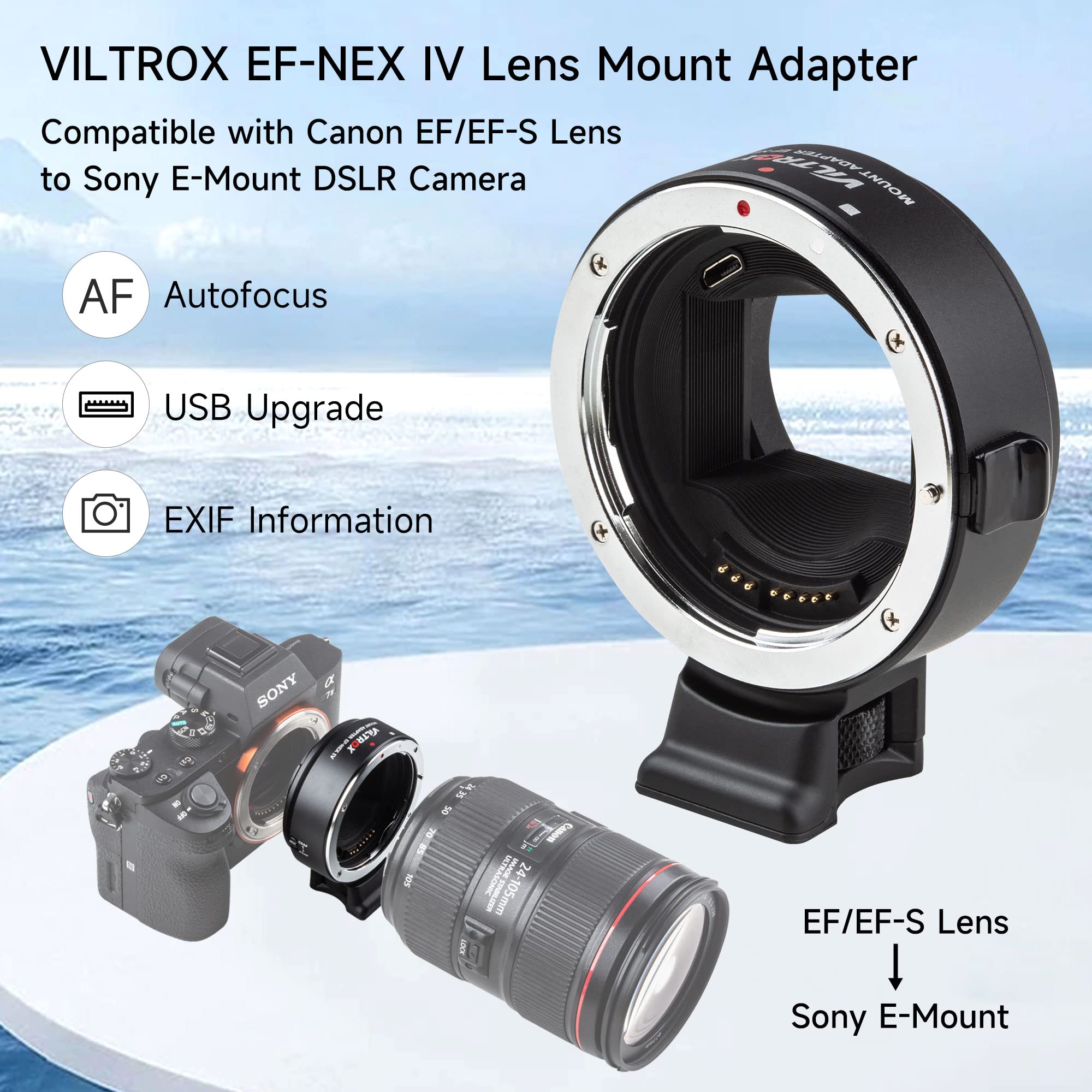 Viltrox EF-NEX IV Lens Mount A - огляд і ціна Sony Camera A7 Iv