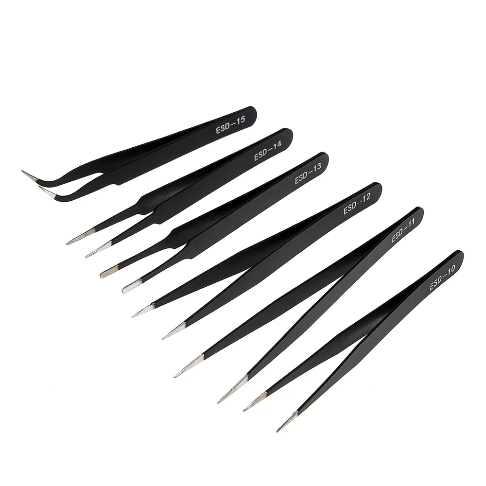 2/6pcs Precision Tweezers Set  - огляд і ціна Elektronik Repair